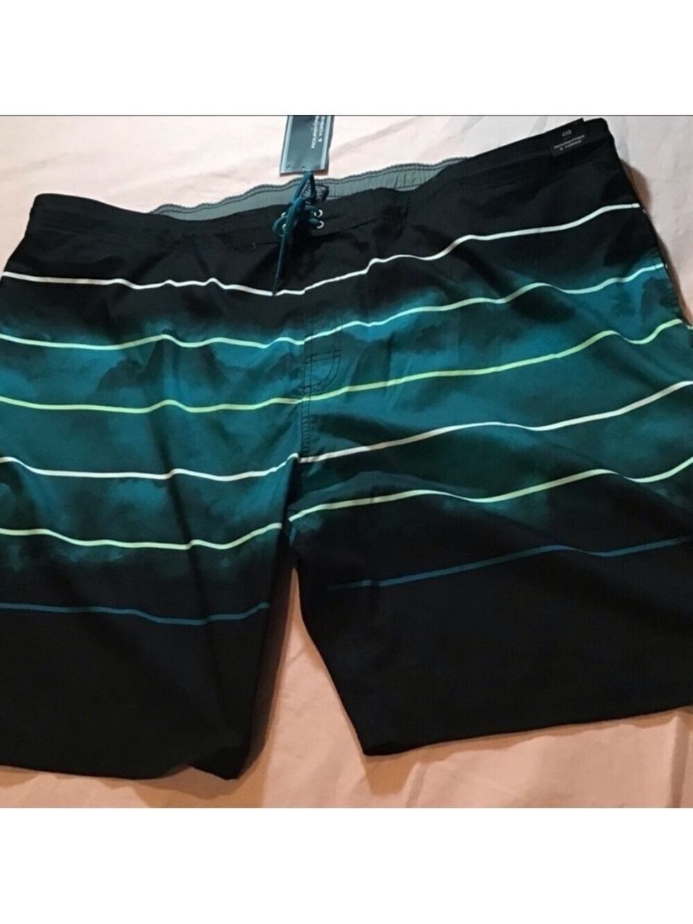 Roundtree & Yorke Striped Swim Shorts 4XB NWT